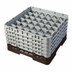 Thumbnail image #2 for Camrack Full Size 36-Compartment Glass Rack, Brown, with Soft Gray Extenders