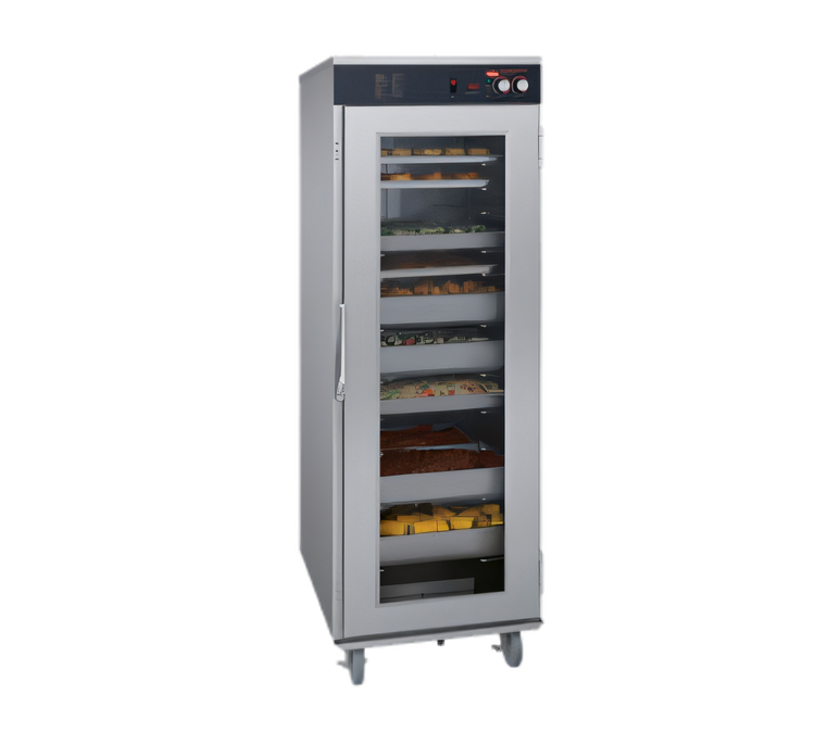 Product image #1 for Hatco Flav-R-Savor Tall Stainless Steel Humidified Holding Cabinet, Single Opening with 2 Dutch Doors, 17-Sheet Pan Capacity, 120V