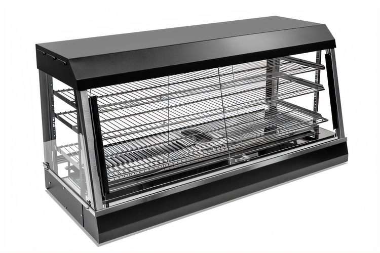Product image #1 for Vollrath HFM-48 Countertop Self-Service Hot Food Merchandiser, Angled Illuminated Display, 48-Inch