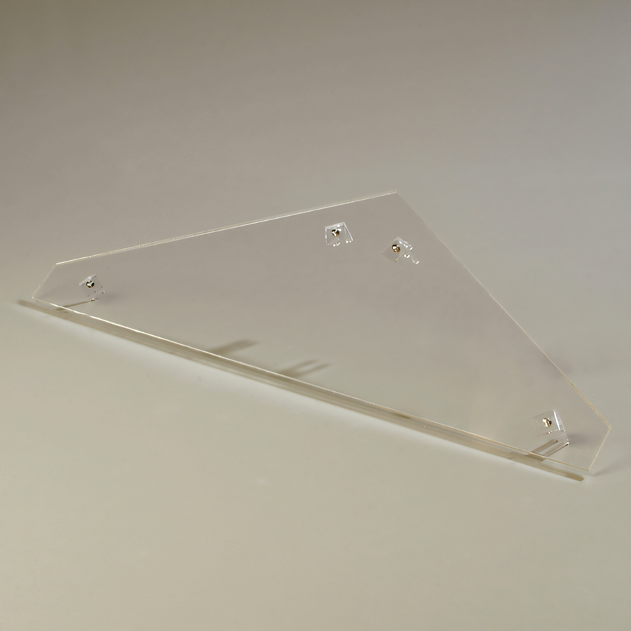 Product image #1 for Carlisle Clear Acrylic Double-Sided Sneeze Guard End Panel, 28 x 10 Inches