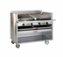 Thumbnail image #1 for Magikitch'n FM-SMB-624 24-Inch Floor Model Gas Coal Charbroiler with Adjustable Tilt Round Rod Grate