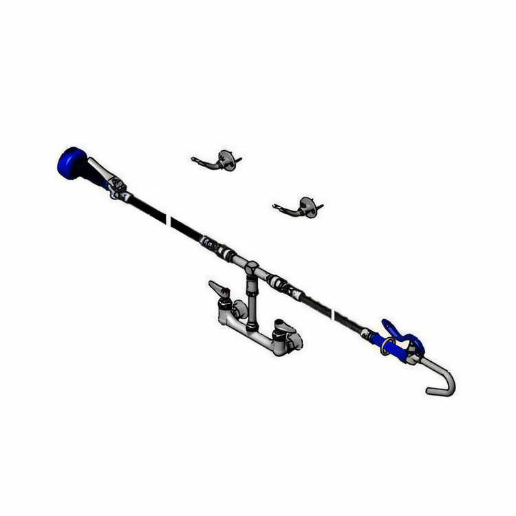 Product image #1 for EasyInstall 8-Inch Centers Wall Mount Combination Pot Filler and Spray Assembly