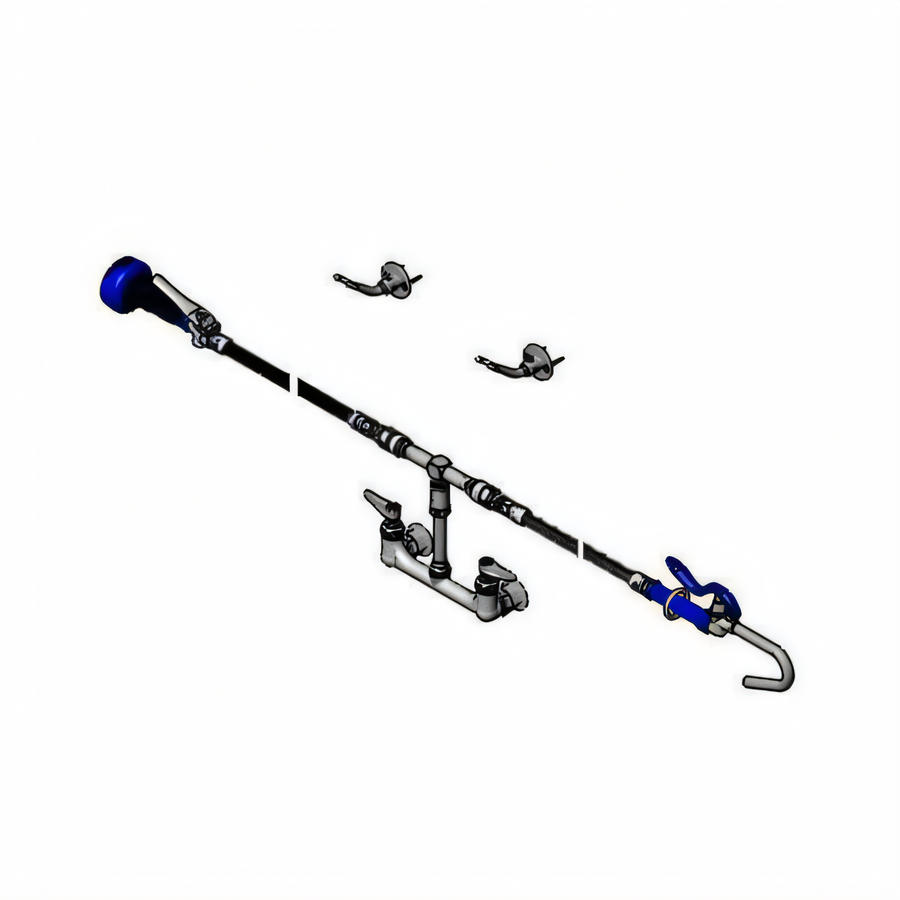Product image #1 for EasyInstall 8-Inch Centers Wall Mount Combination Pot Filler and Spray Assembly
