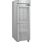 Thumbnail image #1 for Hoshizaki Steelheart R1A-HG One-Section Reach-In Refrigerator, 23.1 Cu. Ft., Two Half-Height Glass Doors, Stainless Steel, Top-Mounted