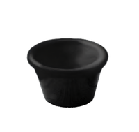 Black Smooth-Sided Melamine Ramekin, 4 oz.
