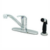 Thumbnail image #1 for T&S Brass B-2730 Single-Lever Manual Faucet with 9-Inch Spout, Side Spray, and 10-Inch Deck Plate