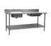 Thumbnail image #1 for Eagle Group Spec-Master 96-Inch Stainless Steel Prep Sink Table with Left Sink, Right Drawer and Undershelf