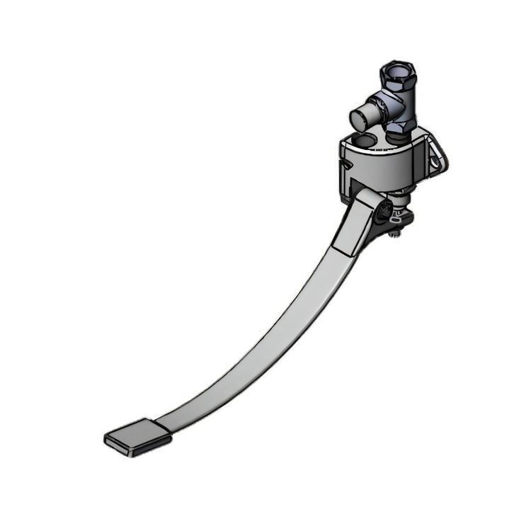 Product image #1 for T&S Brass B-0508-LKS Wall-Mounted Pedal Valve for Hot or Cold Water with Straight Loose Key Stop