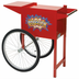 Thumbnail image #1 for Showtime Red Popcorn Cart with 22-Inch Spoked Wheels for POP-8R Popcorn Popper