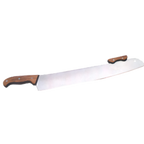 Thumbnail image #1 for American Metalcraft PWK19 18-Inch Stainless Steel Pizza Knife with Wood Handle Case of 6