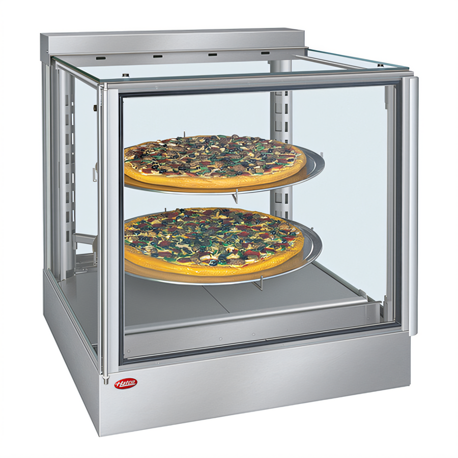 Product image #1 for Hatco IHDCH-28 Intelligent Humidified Countertop Hot Food Display Cabinet, Full-Service, Single French Door
