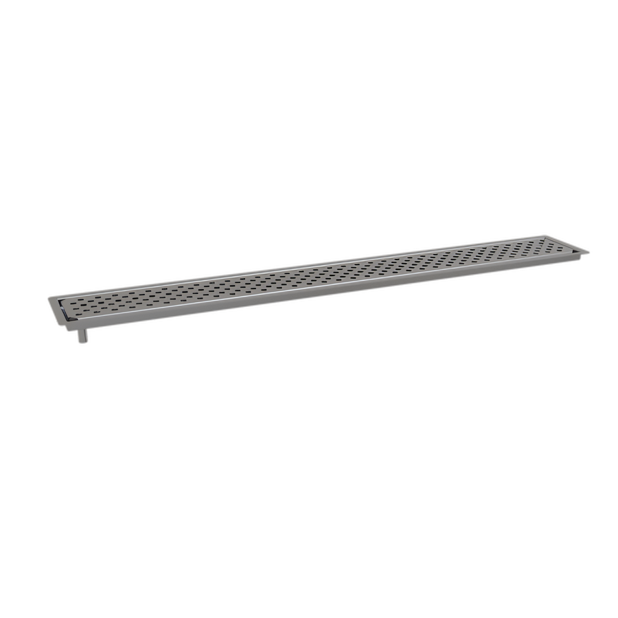 Product image #1 for Glastender 36-Inch Drop-In Stainless Steel Drink Rail with Removable Perforated Inserts