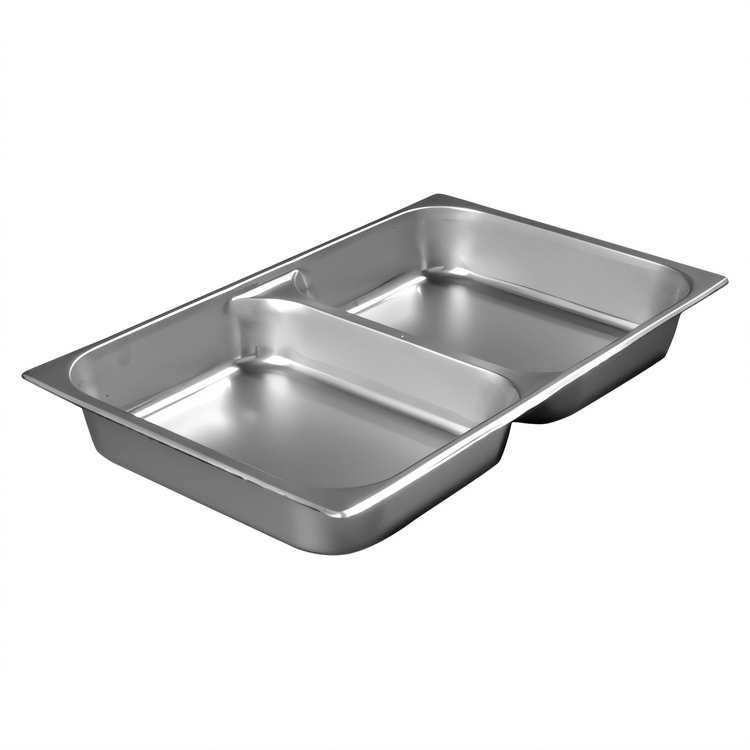 Product image #1 for Carlisle DuraPan™ Full-Size Divided Hotel Pan, 2-1/2 Inch Deep, 8 Qt