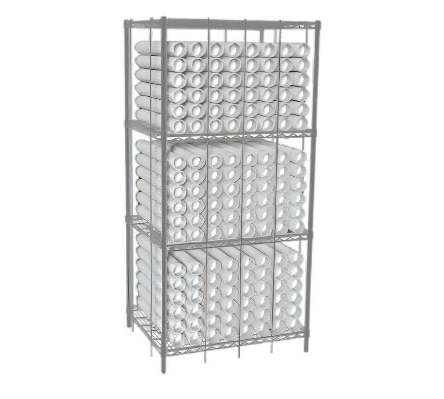 Product image #1 for Eagle Group TSC3036Z Cup Tower Wire Shelving Unit, 36"W x 30"D x 74"H, 4 Wire Shelves, EAGLEbrite Zinc Finish