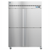 Thumbnail image #1 for Hoshizaki Steelheart Two-Section Reach-In Refrigerator with Half-Height Solid Hinged Doors, 50.37 Cu. Ft., Top-Mounted Self-Contained