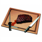 Thumbnail image #1 for CFS Brands Tuff-Cut TC182412GV Grooved High-Heat Resin Cutting Board, 18 x 24 x 1/2 Inch Case of 6