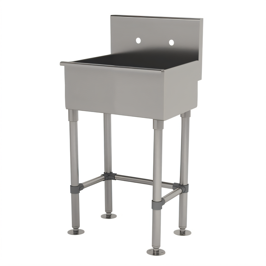 Product image #1 for Advance Tabco Freestanding Multiwash Hand Wash Sink with Faucet, 23-Inch Wide, 304 Stainless Steel
