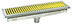 Thumbnail image #1 for Eagle Group ASFT-1860-FG Anti-Splash Floor Trough Drain with Fiberglass Subway-Style Grating, 60 x 18 Inches, 6 Inches Deep