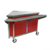 Thumbnail image #1 for Director's Choice Inside Mitered Corner Transition Utility Station with 16-Gauge 304 Stainless Steel Top and Mobile Open Base