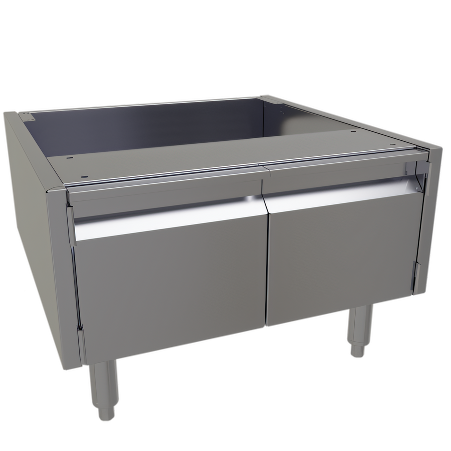 Product image #1 for Glastender ACB-24 24-Inch Wide Stainless Steel Underbar Add-On Cabinet Base with Two Hinged Doors