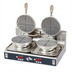 Thumbnail image #1 for Star SWBD Countertop Dual Round Standard Waffle Baker with 7-Inch Grids