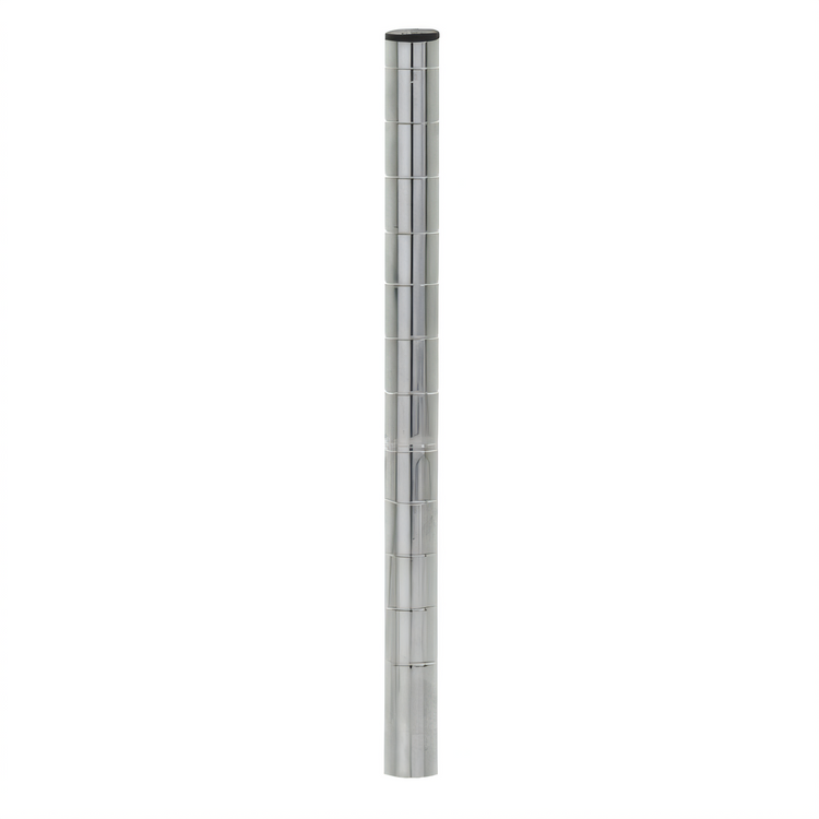 Product image #1 for Olympic 13-Inch Mobile Grooved Wire Shelving Post with Leveling Bolt and Cap, Chromate Finish