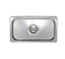 Thumbnail image #1 for Stainless Steel 1/3 Size Solid Flat Lift-Off Steam Table Pan Cover with Recessed Handle