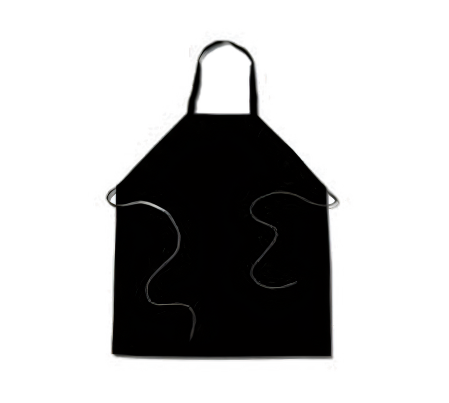 Product image #1 for Admiral Craft Full-Length Bib Apron, 30 x 34 Inches, Black, 65/35 Poly/Cotton Twill