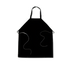Thumbnail image #1 for Admiral Craft Full-Length Bib Apron, 30 x 34 Inches, Black, 65/35 Poly/Cotton Twill