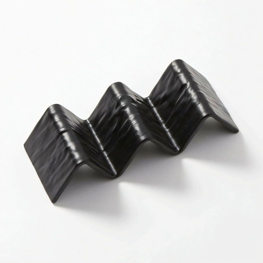 Product image #1 for 3-Compartment Black Faux Slate Melamine Taco Holder