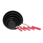 Thumbnail image #1 for Admiral Craft Equipment Corp. Hercules XCL-8FP/4 8-Inch Excalibur Non-Stick Aluminum Fry Pan with Red Silicone Sleeve Case of 6