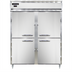 Thumbnail image #1 for Continental Refrigerator Designer Line DL2WE-SS-HD 2-Section Extra-Wide Reach-In Heated Holding Cabinet with Half Doors