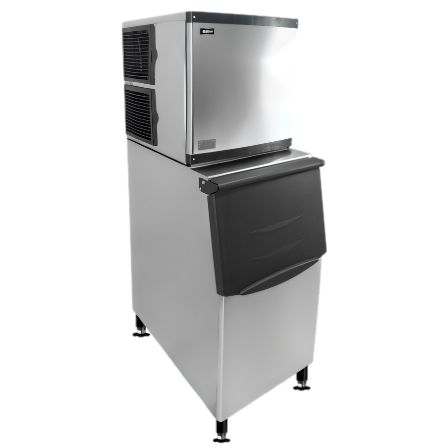 Product image #1 for Omcan 22-Inch Cube-Style Ice Maker with Bin, Air-Cooled, 350 lb/Day, 275 lb Storage