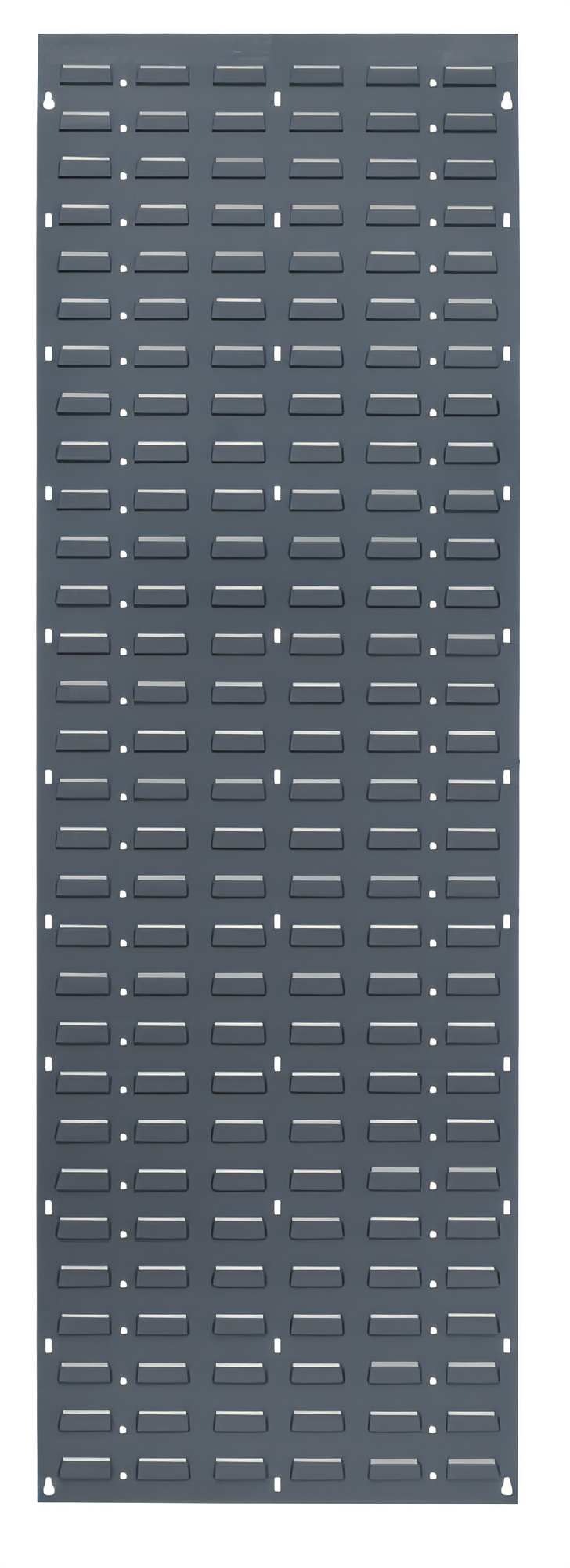 Product image #1 for Quantum Wall-Mounted Louvered Panel Starter Unit, 18 Inches x 61 Inches, Gray Enamel Coated Steel