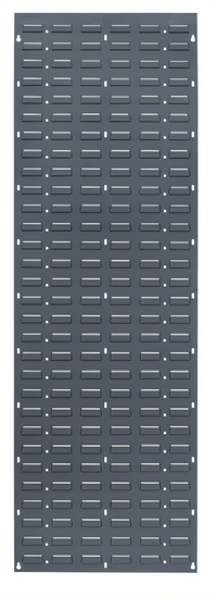 Quantum Wall-Mounted Louvered Panel Starter Unit, 18 Inches x 61 Inches, Gray Enamel Coated Steel