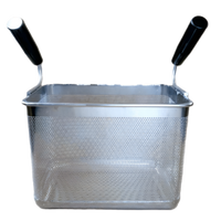 Rectangular Pasta Cooker Basket with 2 Handles
