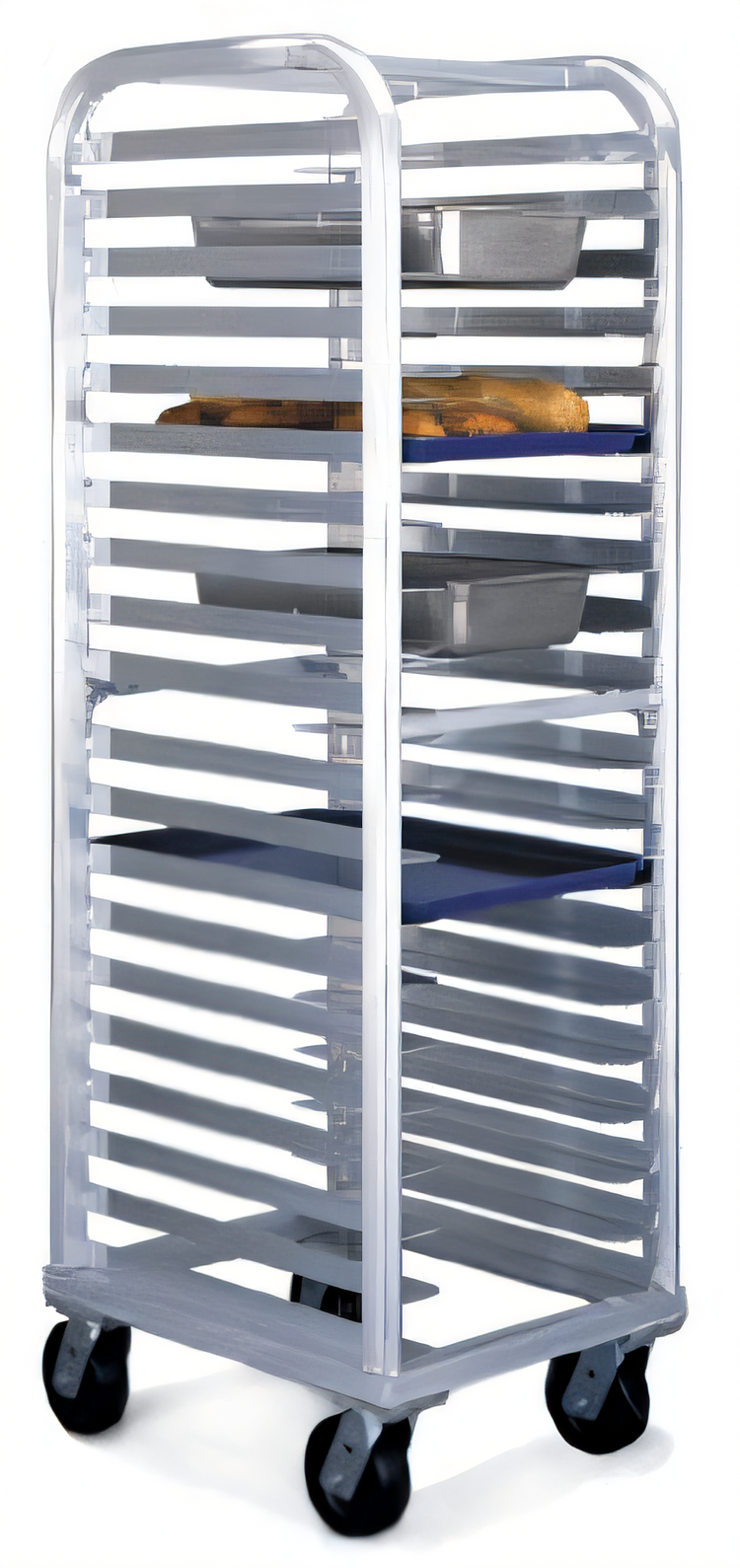 Product image #1 for Lifetime Series Universal Aluminum Bun Pan Rack with Casters, 12 Full-Size Pan Capacity, 21-1/2 x 26 x 73 Inches