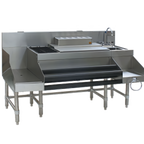 Thumbnail image #1 for Eagle Group Spec-Bar CCS-60-1-3VP Underbar Ice Bin/Cocktail Station with Blender Sink, Center Ice Bin, 60W x 29D, Stainless Steel Case of 3