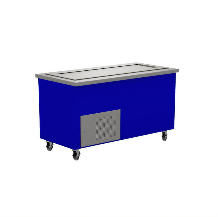 Product image #1 for 72-Inch Mobile Modular Open-Base Refrigerated Frost Top Serving Station