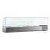 Thumbnail image #1 for Marra Forni Refrigerated Countertop Condiment Rail, 65-1/2 Inch Wide, 7 x 1/3 Pan Capacity