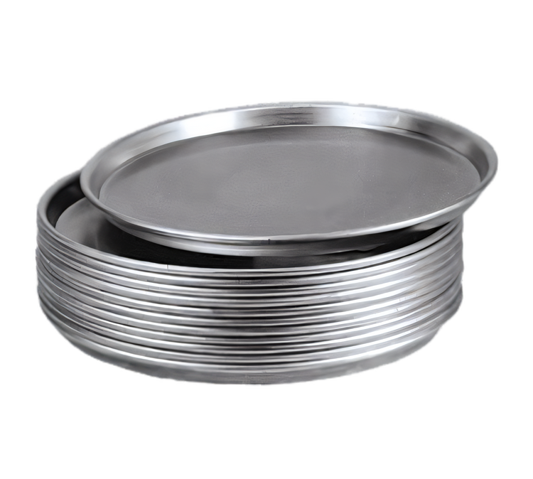 Product image #1 for American Metalcraft 18-Inch Heavy-Weight Solid Aluminum Tapered/Nesting Pizza Pan, 1/2-Inch Deep