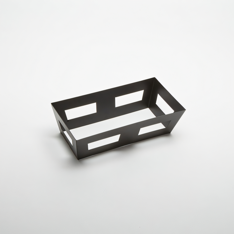 Product image #1 for American Metalcraft Black Half-Size Rectangular Griddle Stand, 16 x 8 x 4-1/2 Inch, 202 Stainless Steel