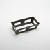 Thumbnail image #1 for American Metalcraft Black Half-Size Rectangular Griddle Stand, 16 x 8 x 4-1/2 Inch, 202 Stainless Steel