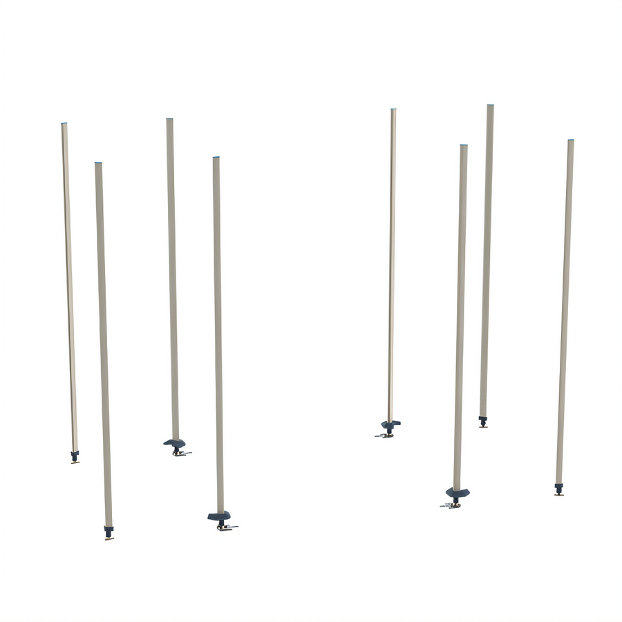 Product image #1 for MetroMax i qwikTRAK High Density Track Shelving Stationary End Unit Kit
