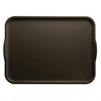 Thumbnail image #2 for Cambro Camtray® 1520H116 Rectangular Fiberglass Cafeteria Tray with Handles, 15 x 20 Inches, Brazil Brown Case of 12