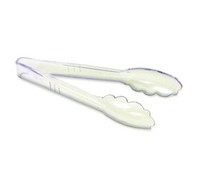Crestware 9-Inch Clear Polycarbonate Salad Tongs