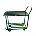 Thumbnail image #1 for Omcan USA Welded 2-Shelf Stock Cart with Tubular Shelves, Open Base, 599.75 lb. Capacity, Green