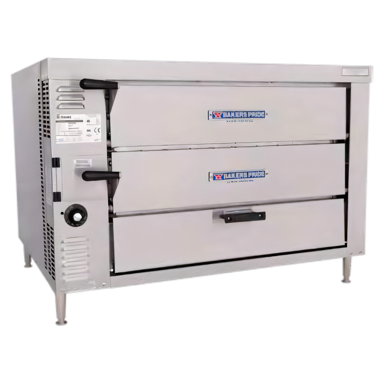 Product image #1 for Bakers Pride HearthBake Series GP61-HP High-Performance Countertop Gas Double-Compartment Pizza/Bake Oven with 2 Cordierite Decks