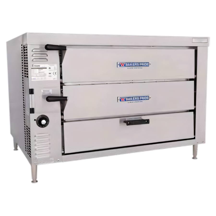 Product image #1 for Bakers Pride HearthBake Series GP61-HP High-Performance Countertop Gas Double-Compartment Pizza/Bake Oven with 2 Cordierite Decks