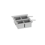 Thumbnail image #1 for RATIONAL 60.75.978 Portion Basket Kit, 4 Solid 1/6 GN Baskets with Lids and Frame